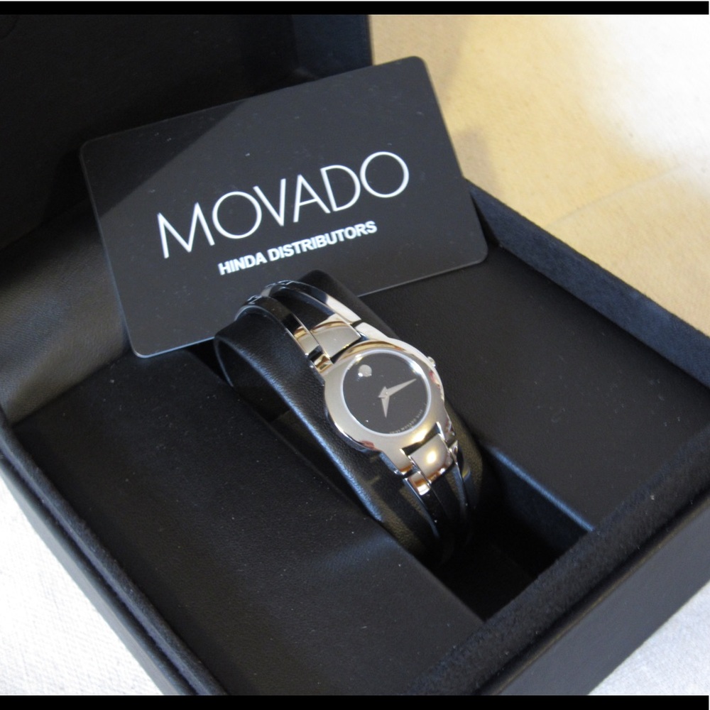 Ladies Movado Amorosa Swiss Silver Watch